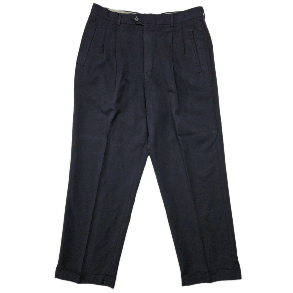 Vintage Bios Merino Super 100s Pants Men's 34x30 Measures 32x29 Blue Italy Made